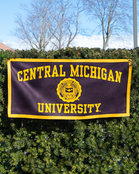 Central Michigan University Seal Maroon Banner<br><brand></brand>