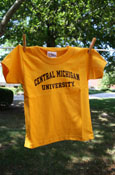 100% Cotton T-Shirt With Maroon Arched Cmu Print
