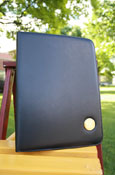 Black Portfolio W/ Gold Seal Medallion & Legal Pad