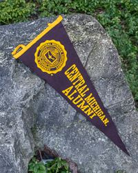 Central Michigan Alumni Maroon Pennant with Seal<br><brand></brand>