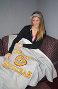 Twin Size Sweatshirt Blanket W/Cent And Seal Logo