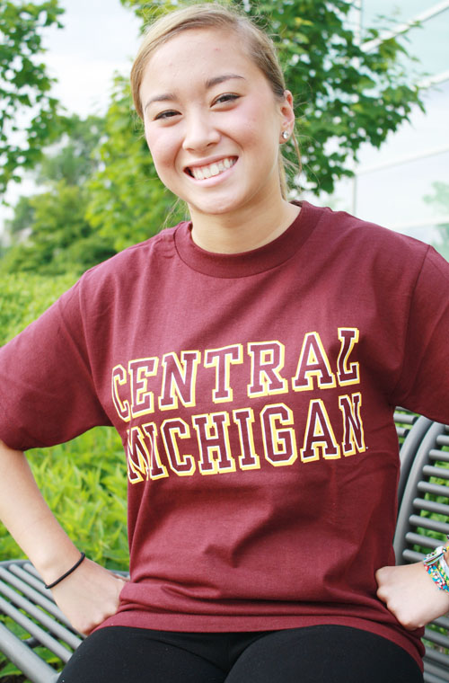 Maroon T-Shirt W/Central Michigan Screen Print