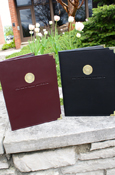 Maroon Or Black Portfolio With Legal Pad