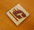 Acrylic Magnet - Maroon And Gold Flying "C"