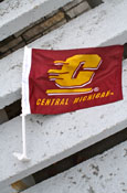 Maroon Car Flag With Gold Flying "C"