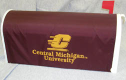 Maroon Central Michigan University Mailbox Cover