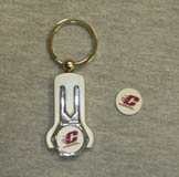Silver Keychain With Divot Tool And Ball Marker