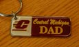 Enamel Central Michigan Dad Key Tag W/ Flying "C"