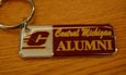 Enamel Central Michigan Alumni Key Tag W/ "C"