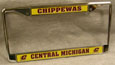Silver Central Michigan Chippewas Gold License Fr