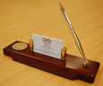 Business Card Desk Stand W/ Office Pen
