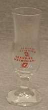 1.5Oz Mini Hurricane Shot Glass W/ Central Mich.
