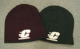 Maroon Or Charcoal Reversable Beanie W/ Flying "C"