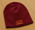 Knit Beanie - Maroon W/ Maroon And Gold Flying "C"