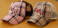 Pink Or Kakhi Plaid C M U Hat - Adj.
