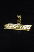 Sterling Silver/Gold Plated C M U Chippewas Charm