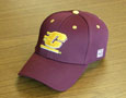 Maroon Hat W/ Raised Gold Flying "C" - A-Flex