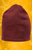 Maroon Beanie With Flying "C" Inlay