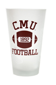 16Oz Frosted Football Tumbler
