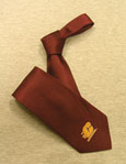 Maroon Neck Tie With Gold Flying "C"
