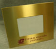 4X6 Gold Picture Frame With Flying C And Cent Mich