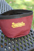 Collapsable Maroon Central Michigan Pet Dish