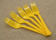 Gold 24Pk Plastic Forks