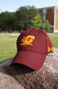 Maroon Sized Under Armour Hat With Gold Flying C