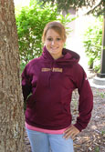 Maroon Ladies Under Armour Hooded Sweatshirt