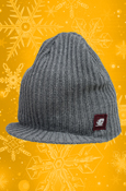 Charcoal Beanie W/ Brim And Small Flying "C" Patch