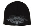 Black Beanie W/ Modern Central Print