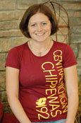 Maroon Burnout T W/Gold Cent. Michigan Chippewas