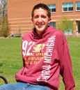 Maroon Hood W/Central Michigan 92 - Distressed