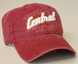 Faded Maroon Central Hat - Distressed - Adjustable