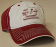 Tan And Maroon Hat W/Distressed "C" - Adjustable