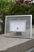 4"X6" Glass Picture Frame W/ Weave Pattern & C M U