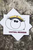 C M U Blank Notecard-Student W/Ball Cap On Front
