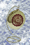 Gold Ornament With Maroon Seal