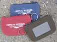 Central Michigan Distressed Id Holder W/ Zipper