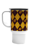 Central Michigan Argyle Travel Mug - 15Oz
