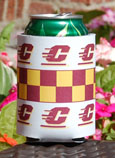 Collapsible Can Hugger W/ Flying "C" And Checkers