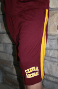 Maroon Mens Shorts W/ Gold Stripe & Central Mich.