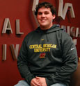 Charcoal Nike Hood W/Central Michigan University
