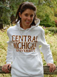 White Hood W/Maroon And Gold Central Michigan Univ