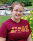 Maroon Shirt W/Distressed C M U Chippewas Print