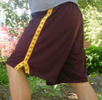 Maroon Mesh Shorts W/ Flying "C" Down Sides