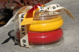 Bangle Bracelet Set- Maroon And Gold In Package