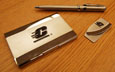 Gift Set - Pen, Business Card Holder, Money Clip