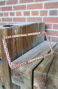 Maroon License Plate Frame W/ Flying "C" All Over