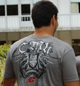 Charcoal T-Shirt W/ Modern B&W Design And "C"